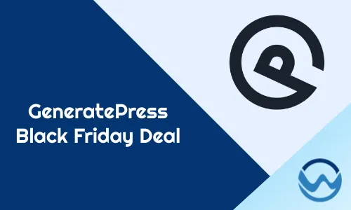 GeneratePress Black Friday Deal
