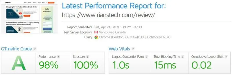 WP Rocket Review : Best Cache Plugin For WordPress 5 WP Rocket Test Result